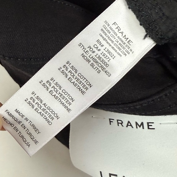 Frame Le High Skinny Crop Jeans Womens 24 Black NWT - Picture 9 of 14